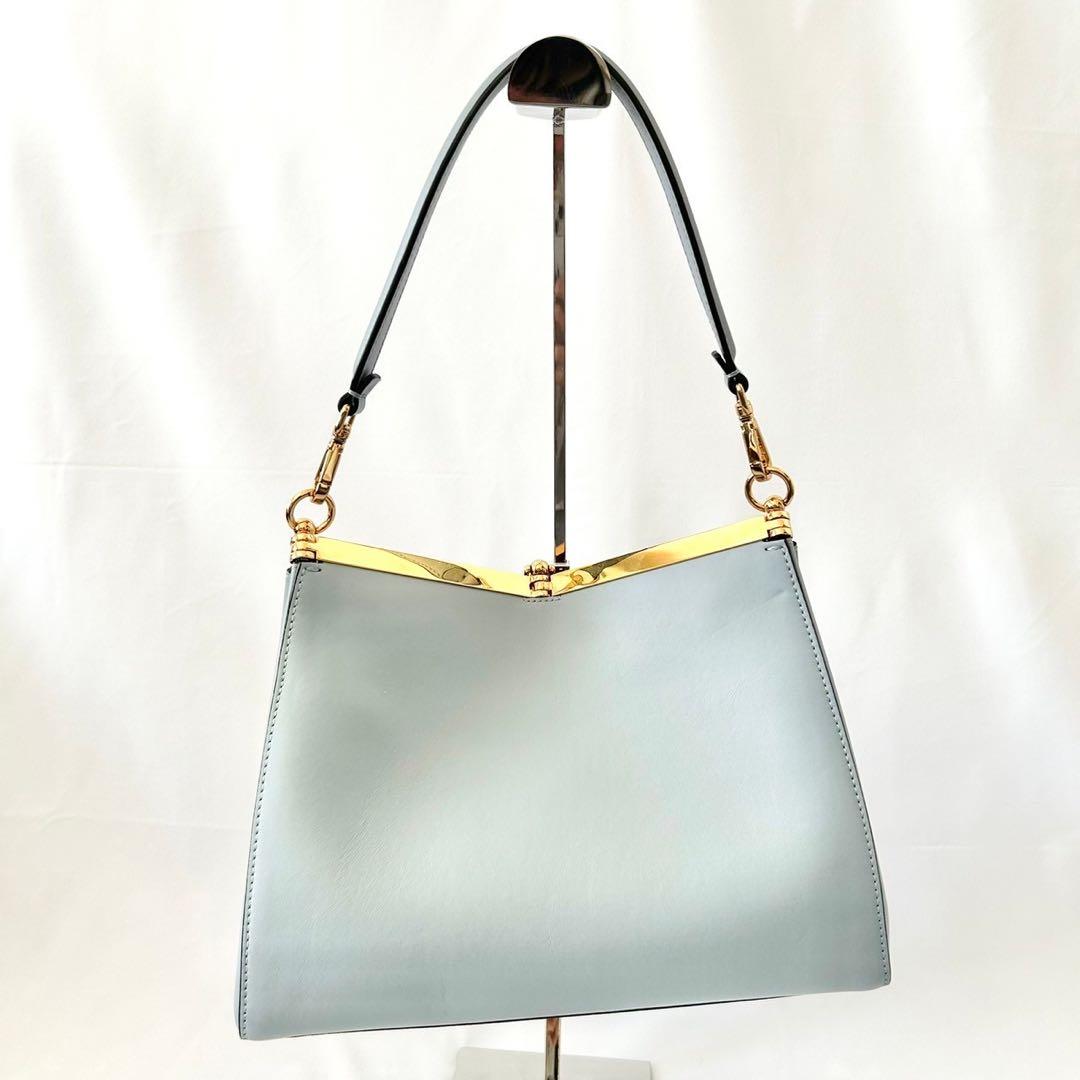 美品　ETROエトロ ヴェラ ロゴチャーム ミニショルダーバッグ