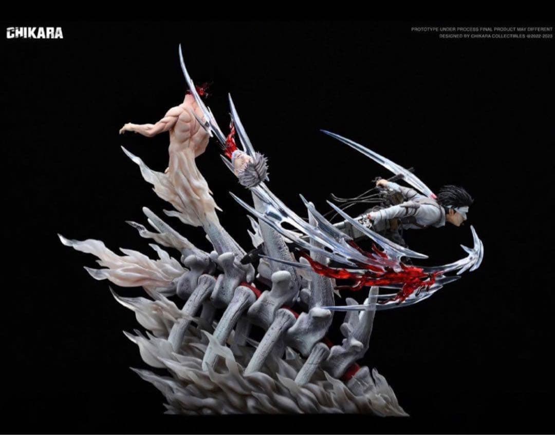 進撃の巨人 調査兵団 兵長 リヴァイ ガレージキット フィギュア 塗装済み