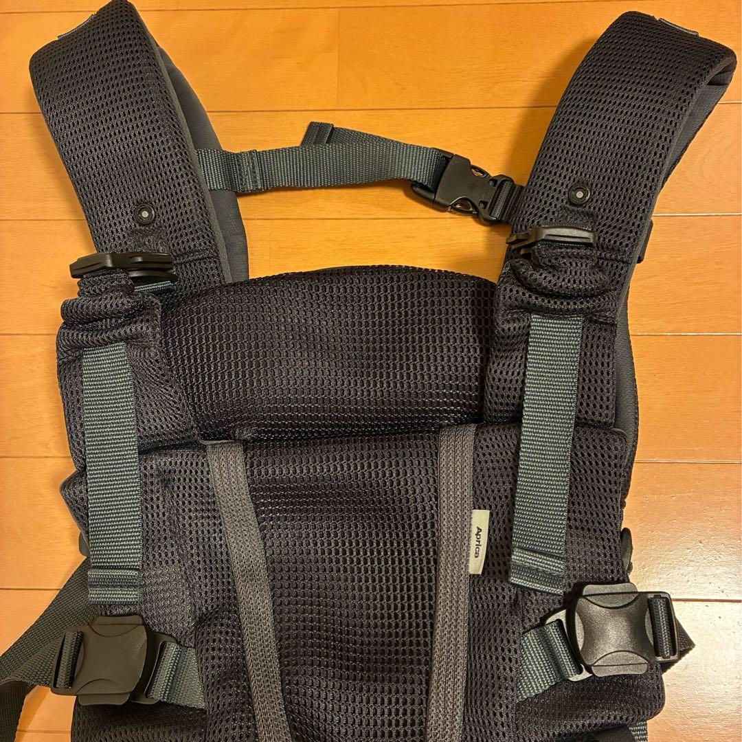 【美品】Aprica アップリカ ラクリス ダークグレー 完品 抱っこ紐