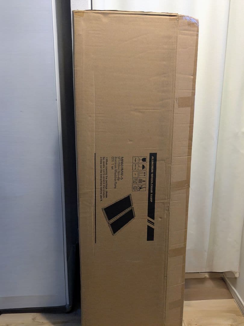 段差解消スロープ アルミ製 滑り止め付き　折りたたみ式