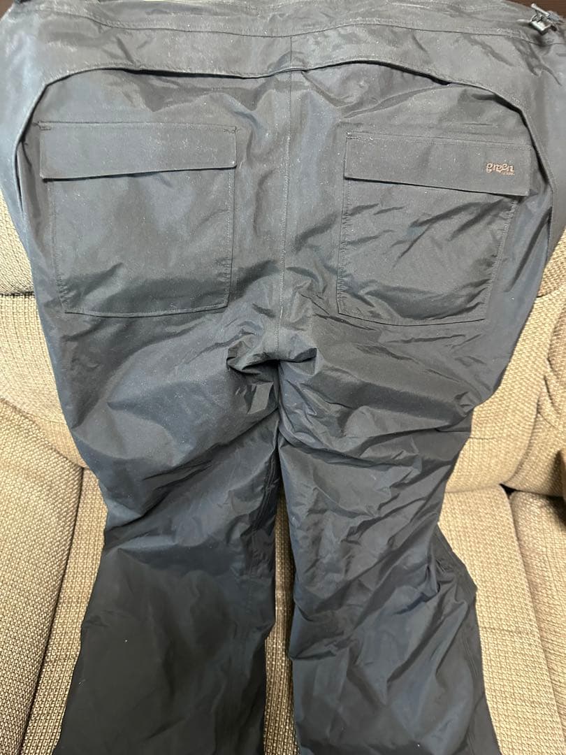 green clothing ブラック ビブパンツ Lサイズ