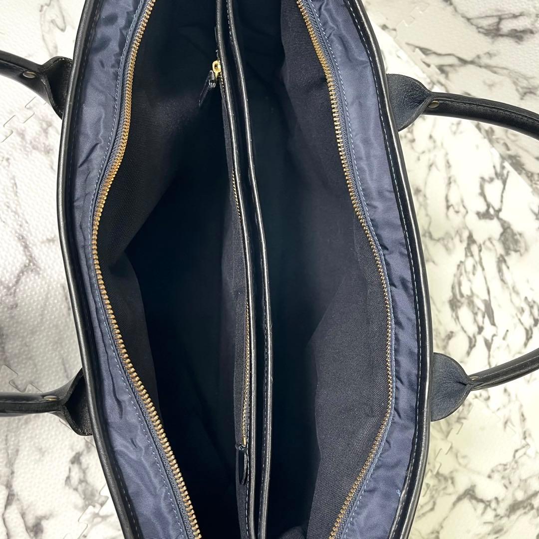 美品◯フェリージ　12/39　ビジネスバッグ　ブリーフケース　シボ革　ナイロン