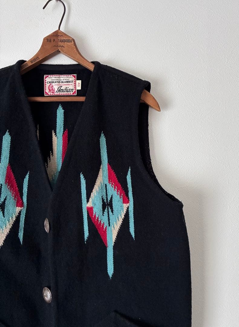 Indian Motorcycle ベスト　チマヨベスト　ネイティブ　ブラック