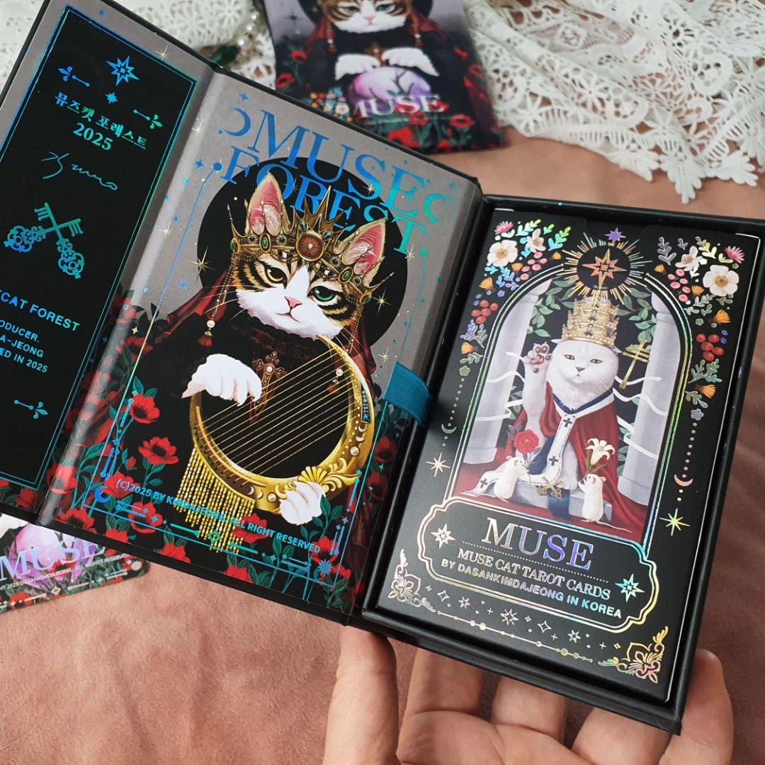 超入手困難な豪華絢爛美麗デッキ✨東洋と西洋を織り交ぜた芸術的な猫のタロットカード