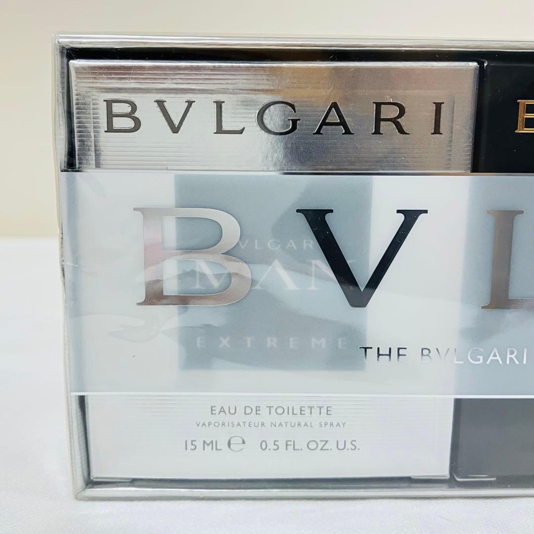 新品　ブルガリ　マン　トラベルコレクション　香水　15ml ３本セット