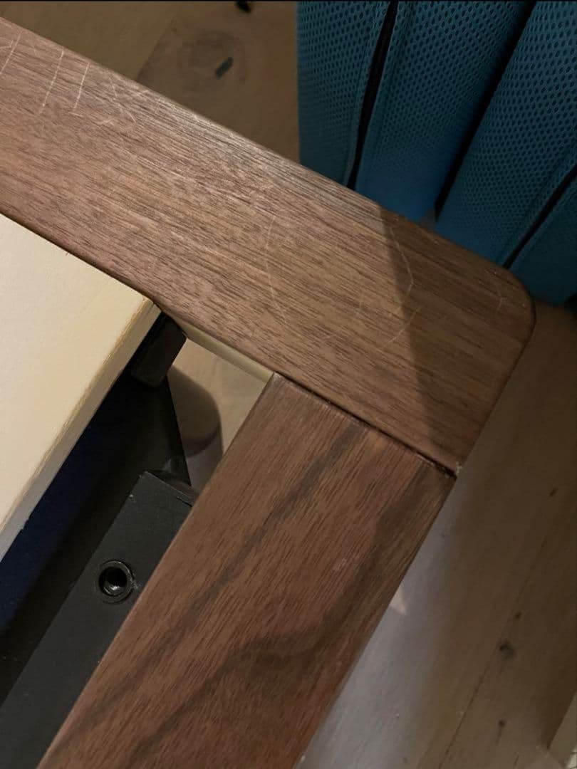 【横浜駅近く】無印良品 ダブルベッド すのこベッド ウォールナット