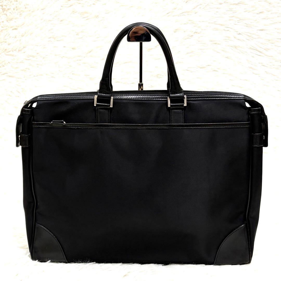 BURBERRY BLACK LABEL ビジネスバッグ ノバチェック ナイロン