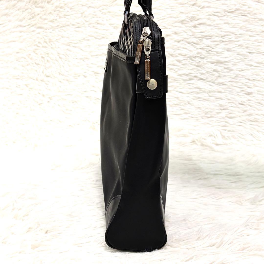 BURBERRY BLACK LABEL ビジネスバッグ ノバチェック ナイロン