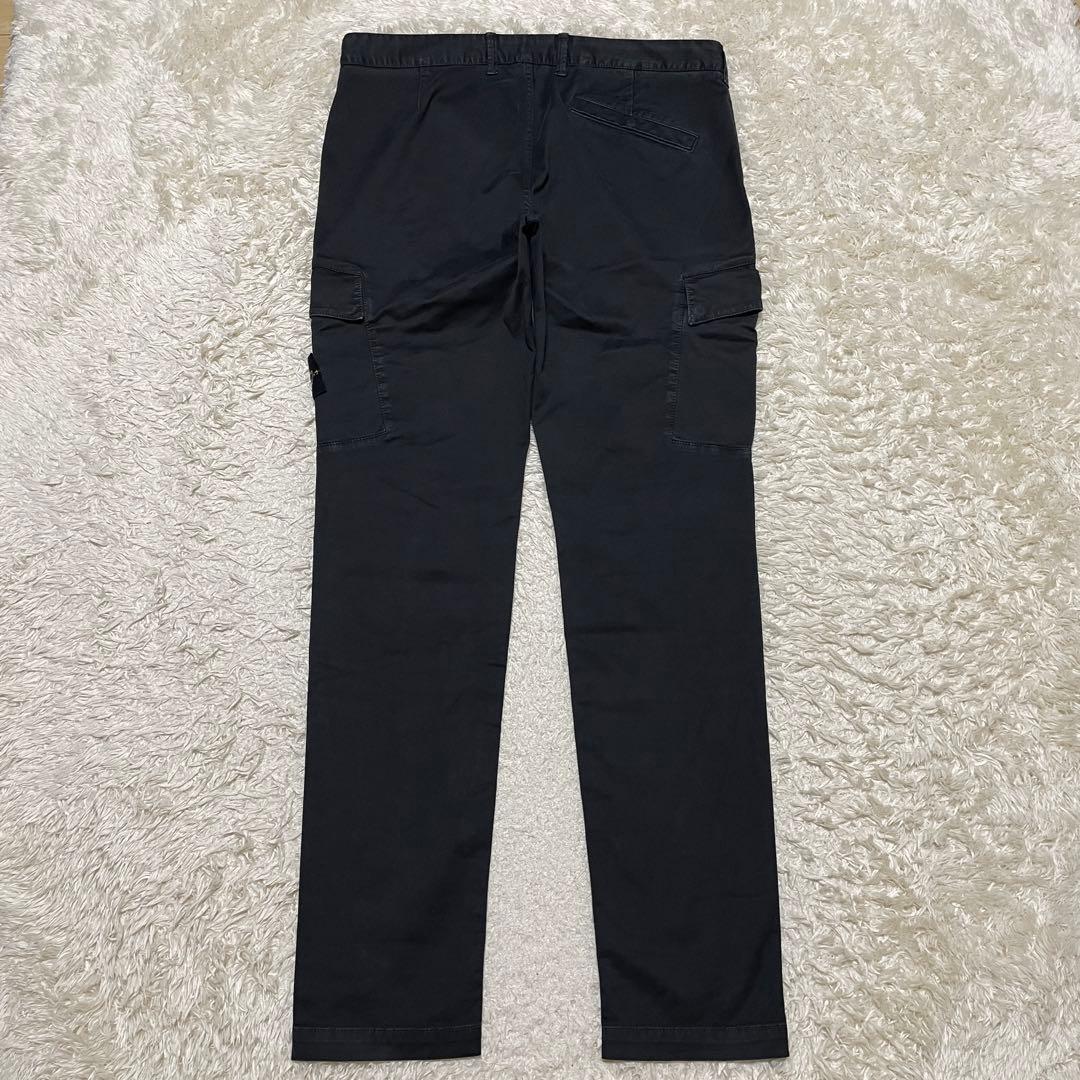 STONE  スリムフィット カーゴパンツ BLACK XLサイズ