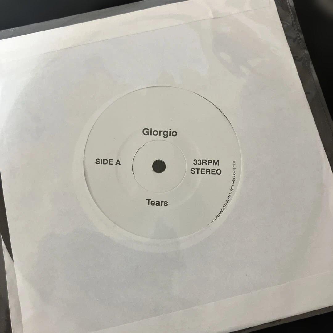 Giorgio Tears 33RPM 7インチレコード