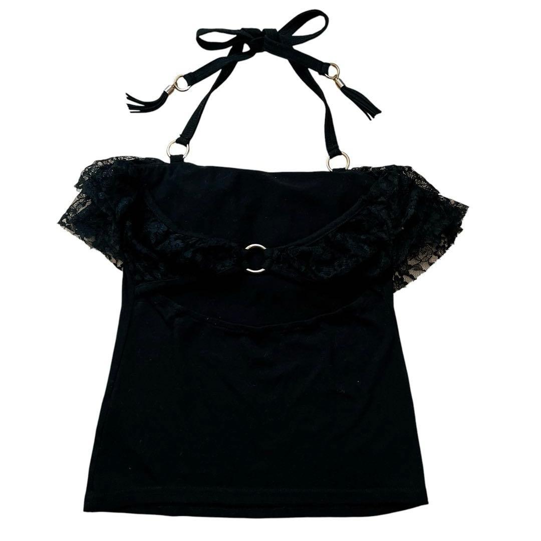 d.i.a　ダイヤ　レース　ホルターネックブラウス　背中見せ　平成ギャル　Y2K