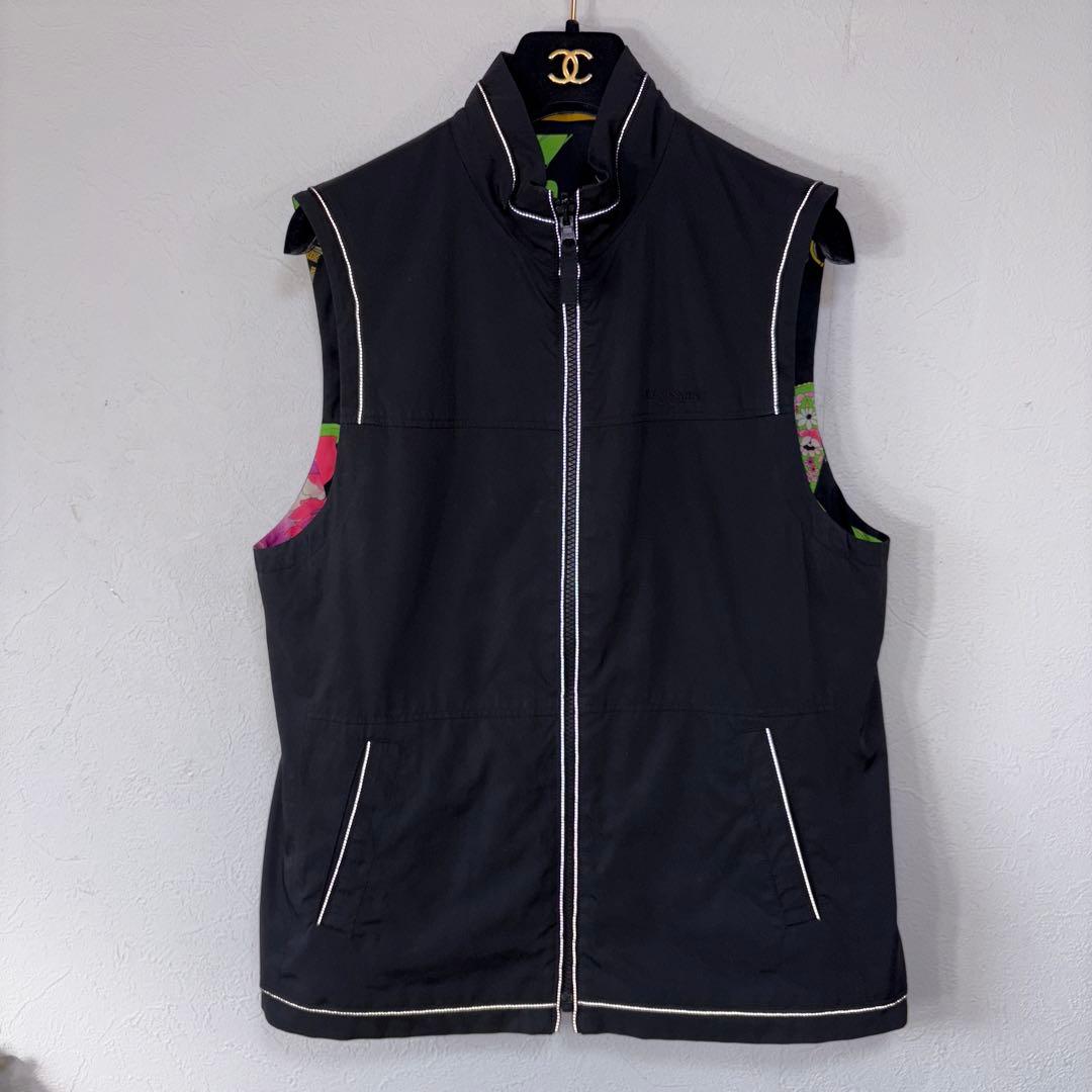 83美品　LEONARDレオナール リバーシブル　ベスト