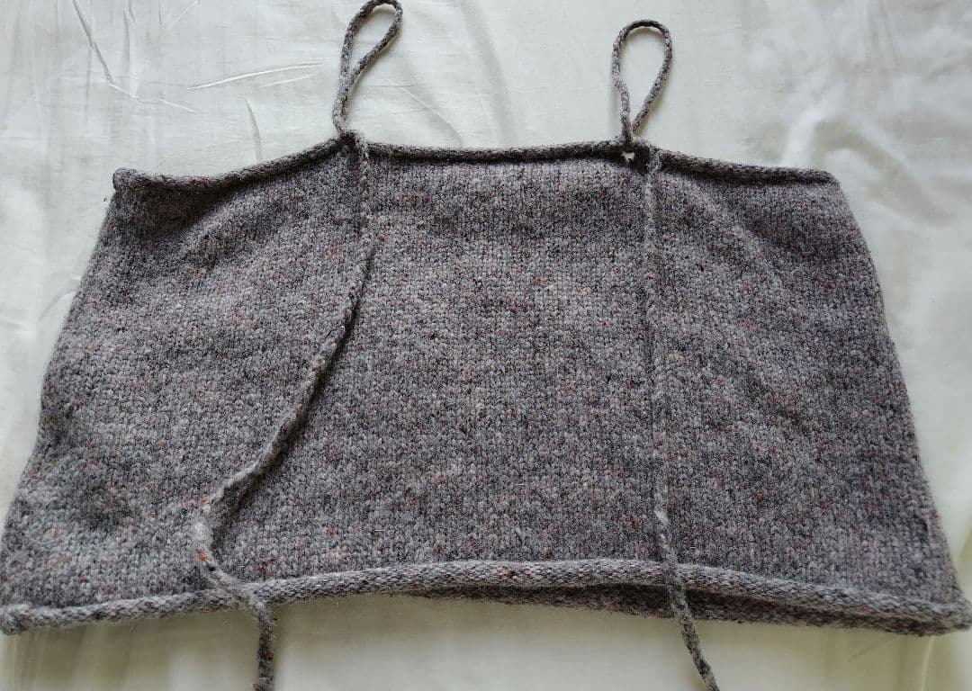 かぐれ カラーネップアルパカニットキャミソール