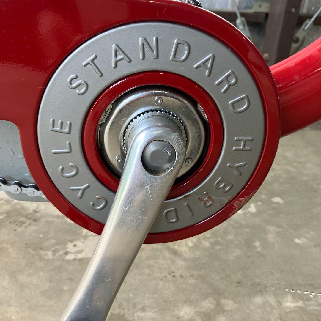 群馬発電動アシスト自転車 シティタイプ 赤美品