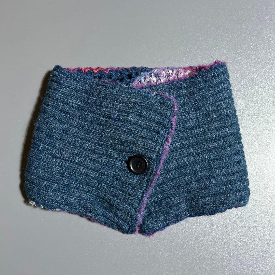 M.&KYOKO エムアンドキョウコ リバーシブル　マフラー　ネックウォーマー