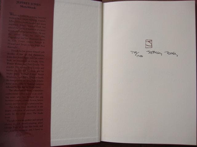 Jeffrey Jones Sketchbook　直筆サイン入り　限定1200部