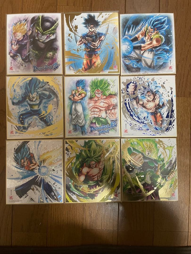 ドラゴンボール色紙　9枚セット
