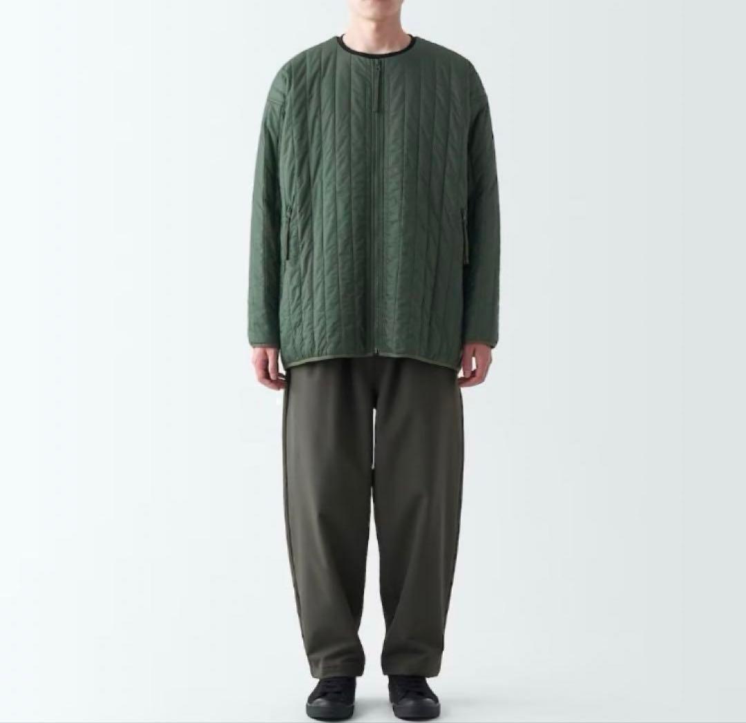 無印良品 muji labo 撥水中わたジャケット カーキ グリーン XL