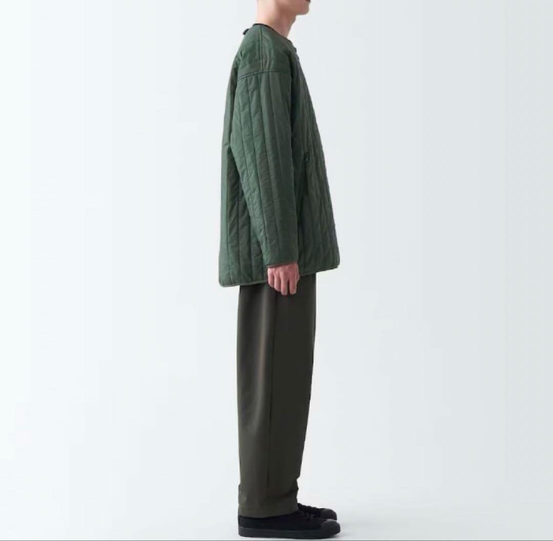 無印良品 muji labo 撥水中わたジャケット カーキ グリーン XL
