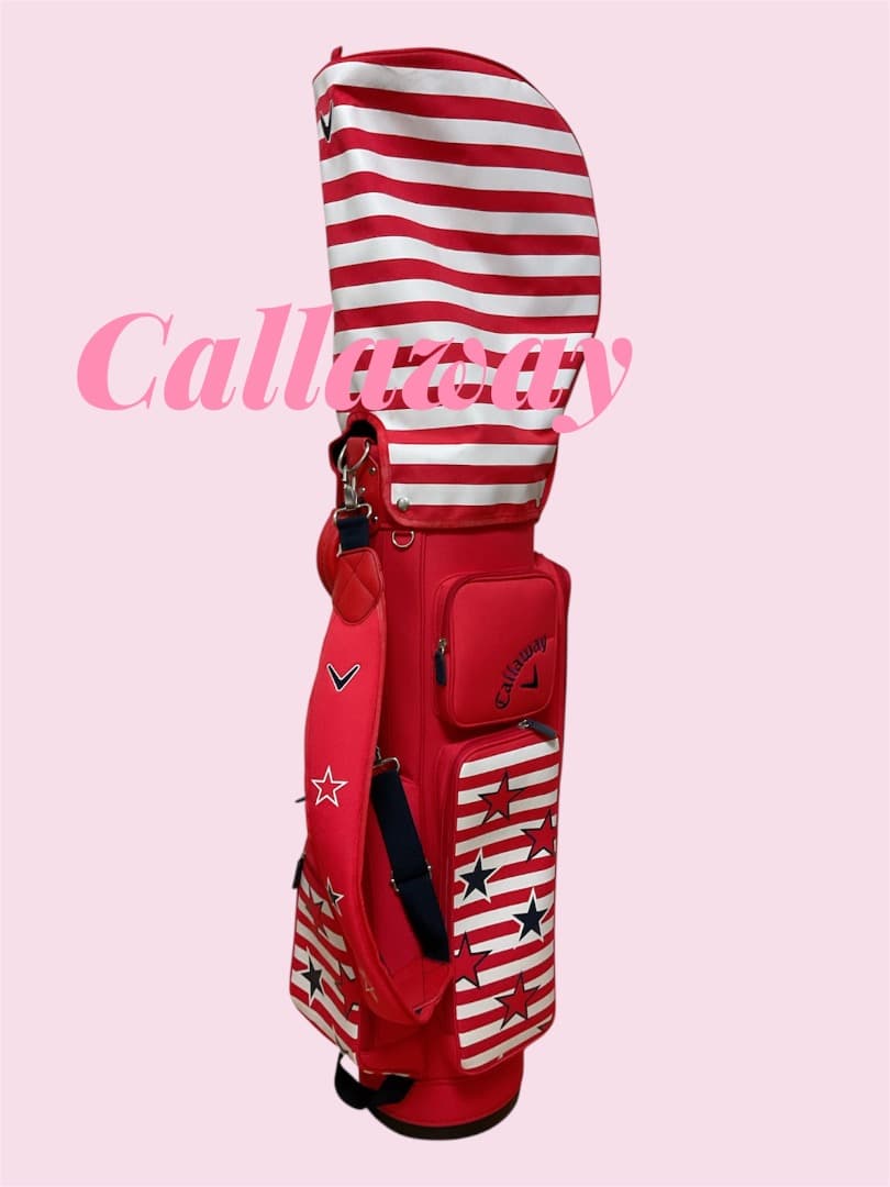 美品　キャロウェイ　キャディバッグ　レディース　赤