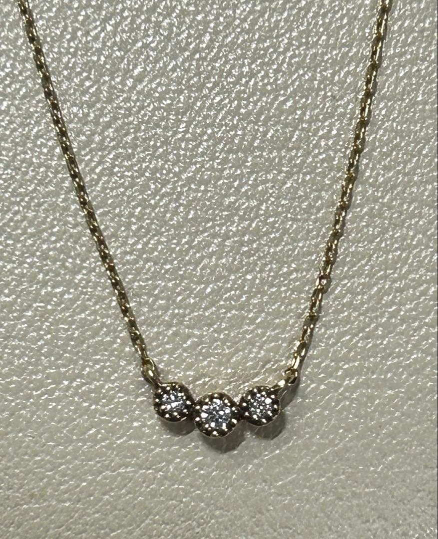 ete エテ　K10 ダイヤモンド　ネックレス