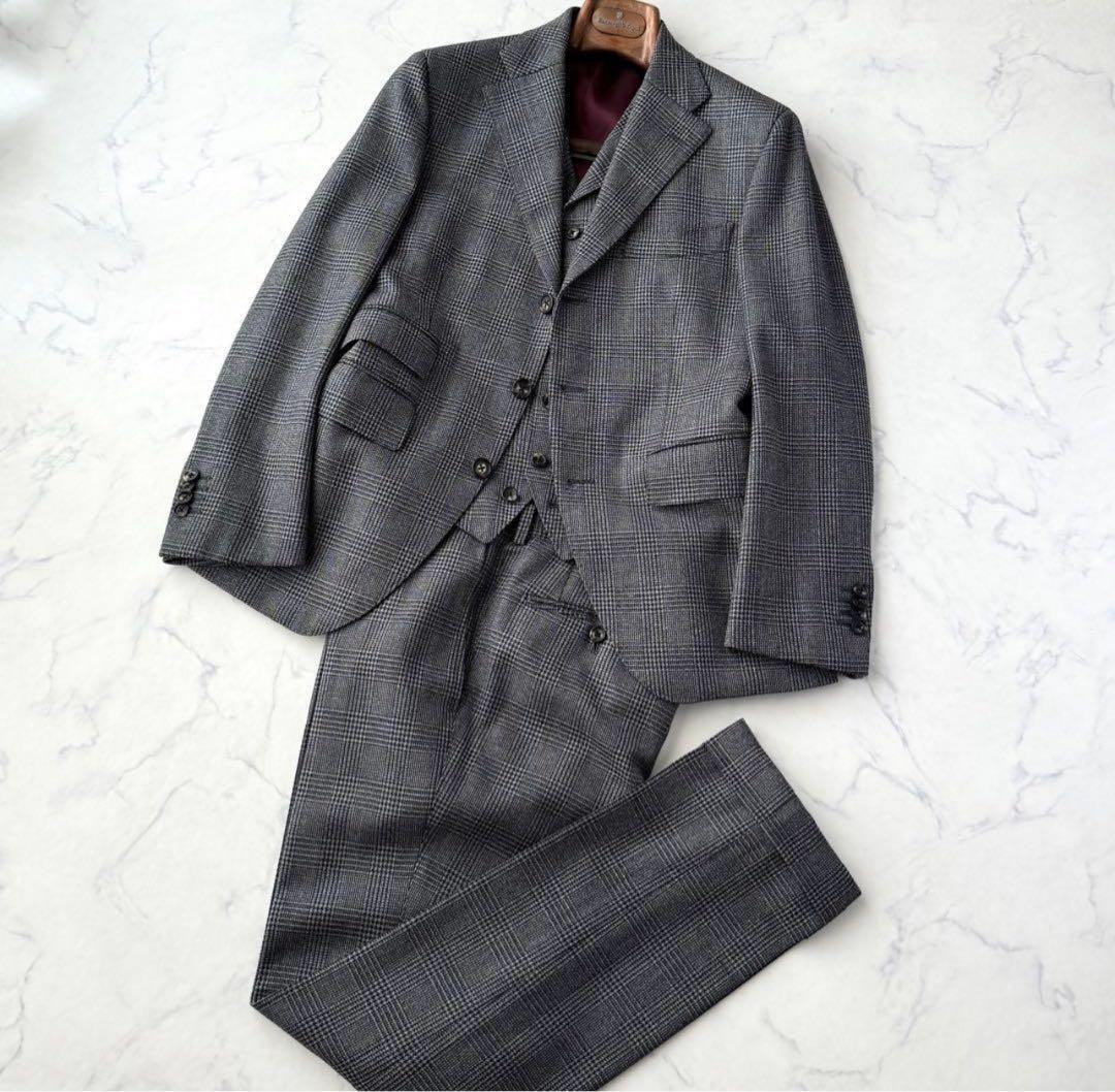 C653 ドーメル 麻布テーラー 3ピース スリーピース スーツ