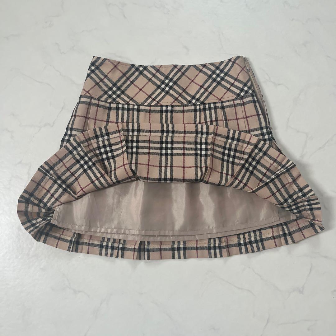 希少　バーバリーブルーレーベル　プリーツ　ミニスカート　安室奈美恵さん着用　38