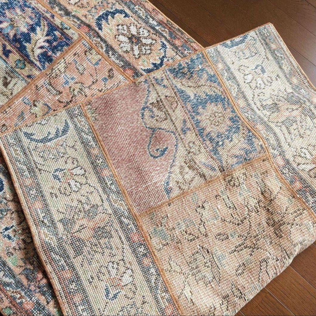 ＊ヴィンテージラグ トルコラグ ラウンドラグ Vintage rug 06＊