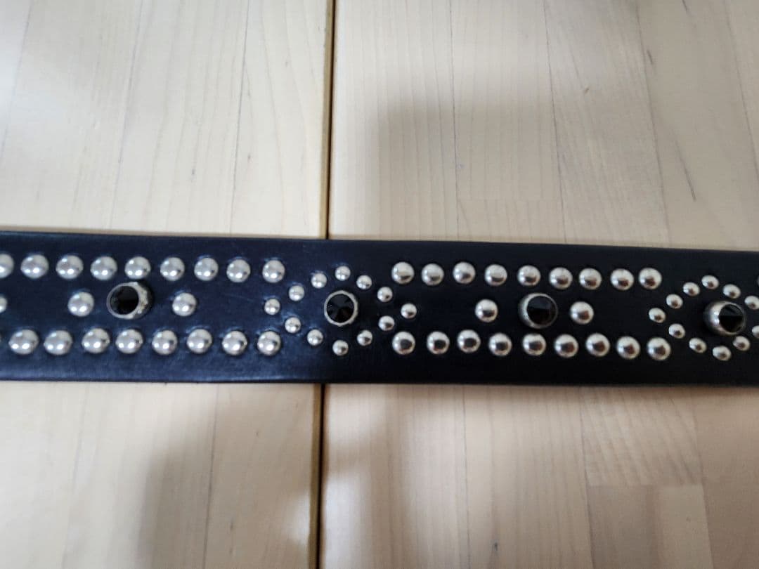 お値下げ　ポロラルフローレン　スタッズ 黒レザーベルト
