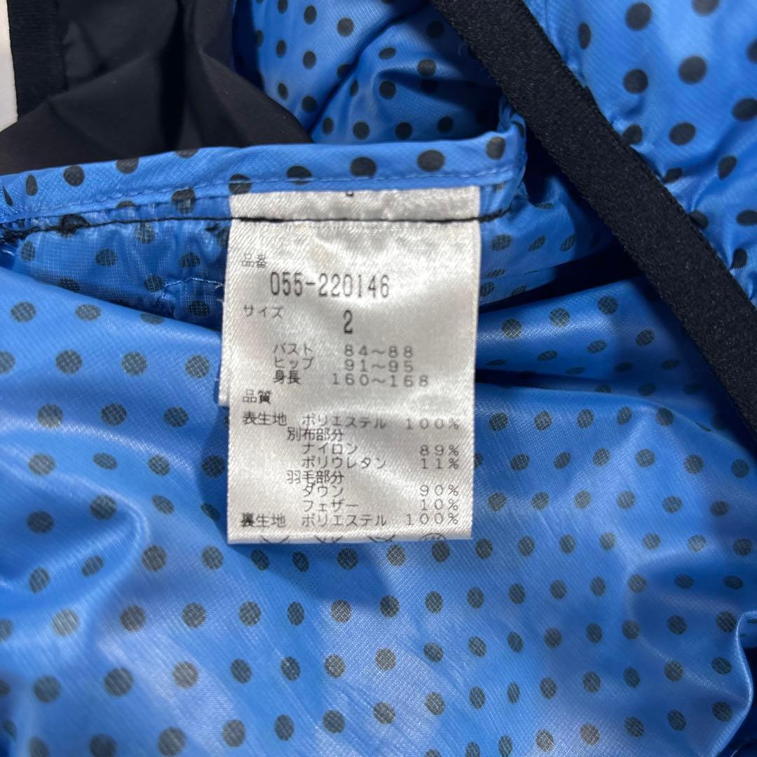 パーリーゲイツ ジャケット ブルゾン　2/L ダウン　バイカラー　ブルー