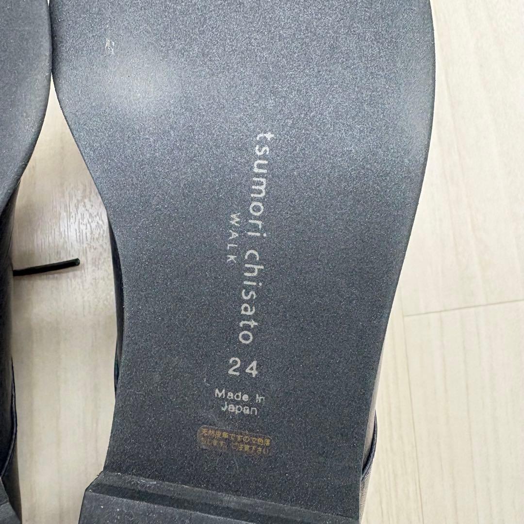 ■ 極美品 ツモリチサト ウォーク レースアップシューズ レザーシューズ 24