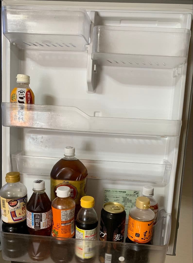 アクア（旧SANYO)AQR-361D(S) 355L 4ドア ノンフロン冷蔵庫