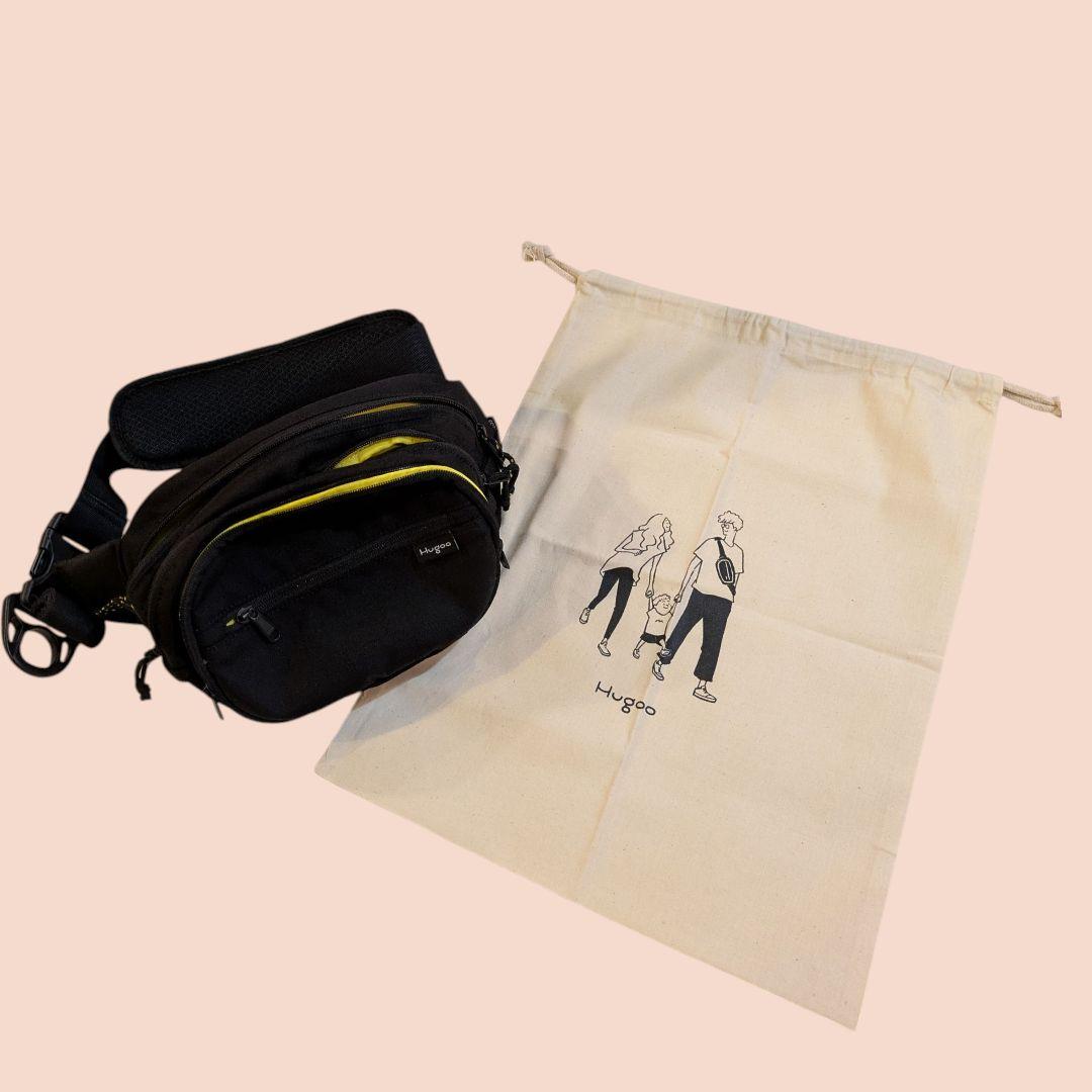 【美品】Hugoo ハグー ヒップシート 2way ブラック