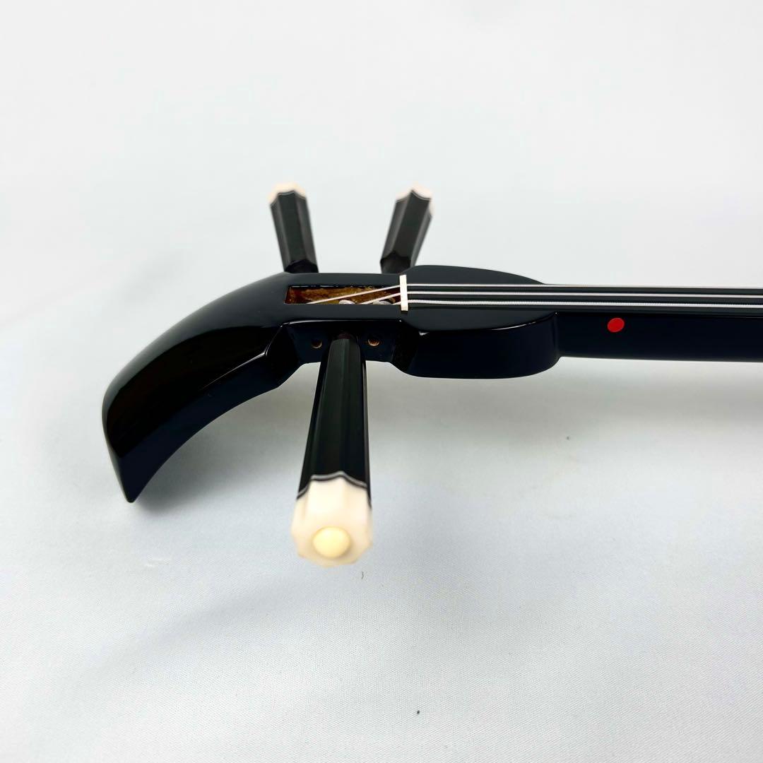 【美品】沖縄 三線 本革 蛇革 ハードケース付 付属品多数 初心者入門