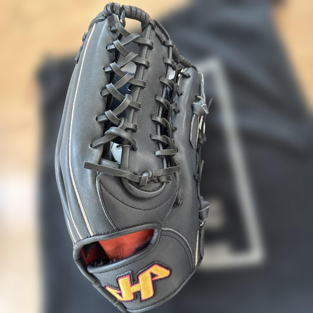 HATAKEYAMA TH-177WB 軟式用グローブ 黒 1985