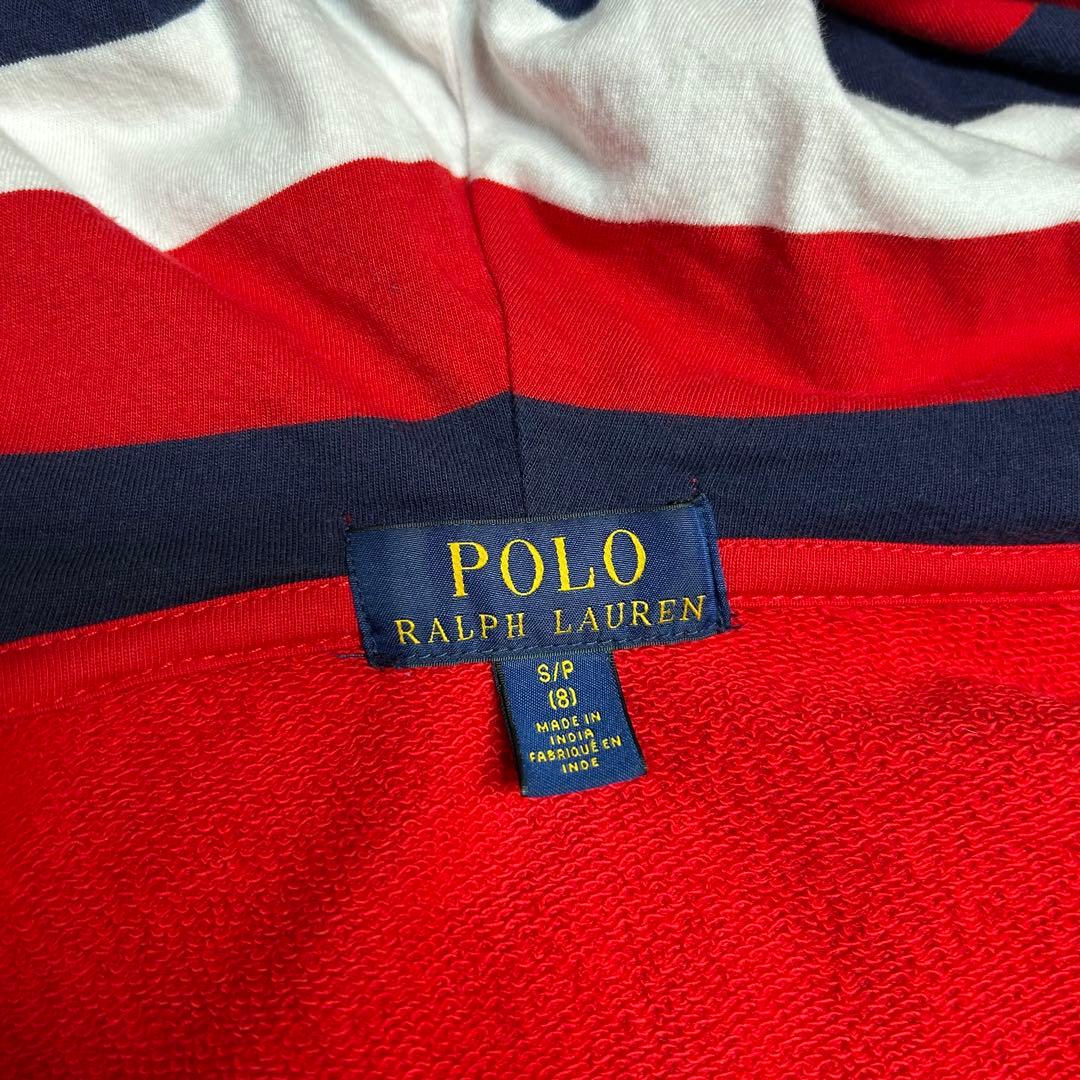 美品 ポロラルフローレン ジップパーカー ビッグポニー 赤 Y2K グランジ