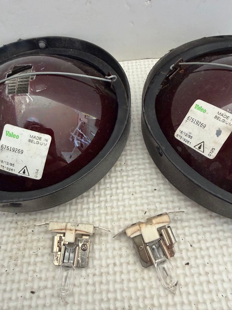 当時物デュアルカウル用CIBIEフォグランプ/ライトカバー付シビエ/検マーシャル