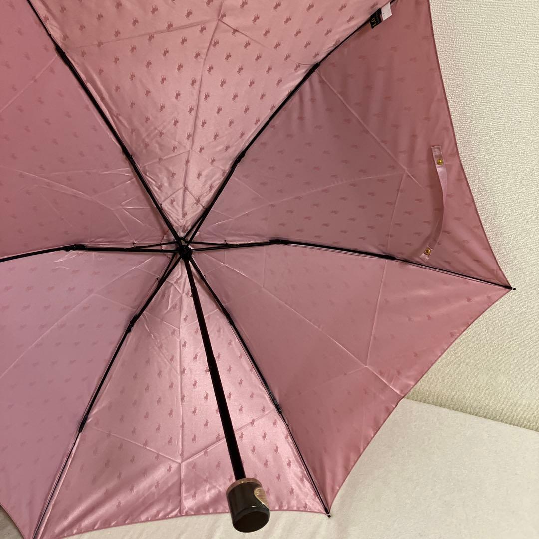 ラルフローレン☆雨天専用折りたたみ傘　ピンク