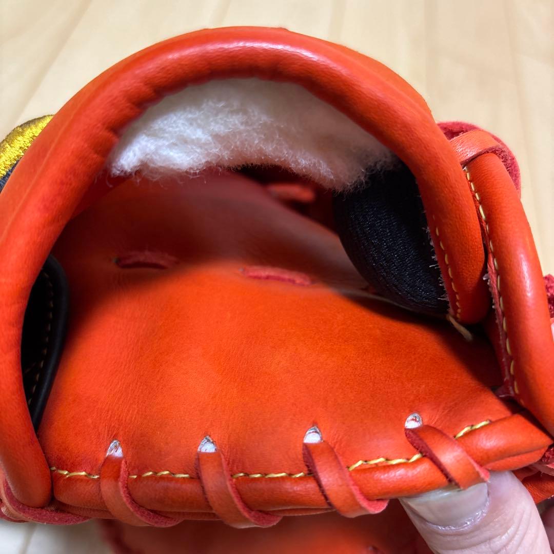 MizunoPro 軟式グローブ オレンジ（左利き用）