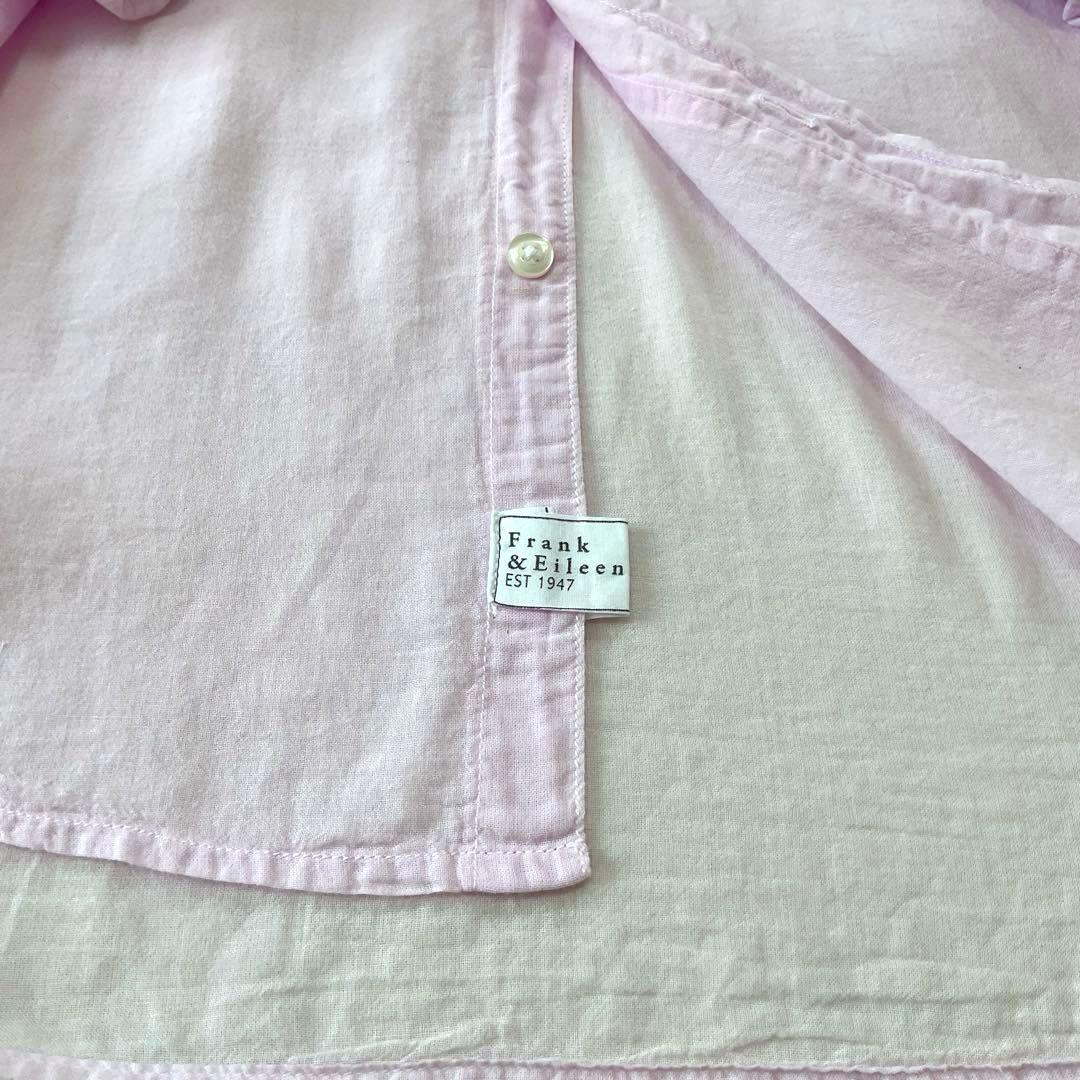 【美品】フランク&アイリーンEileen コットンガーゼ スキッパーシャツ 米国