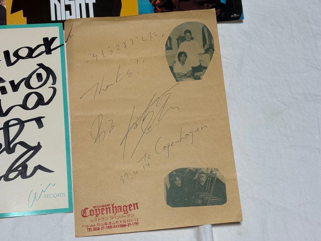 B'z 激レア　サイン色紙　自筆メッセージ　その他関連誌 4034-05-1