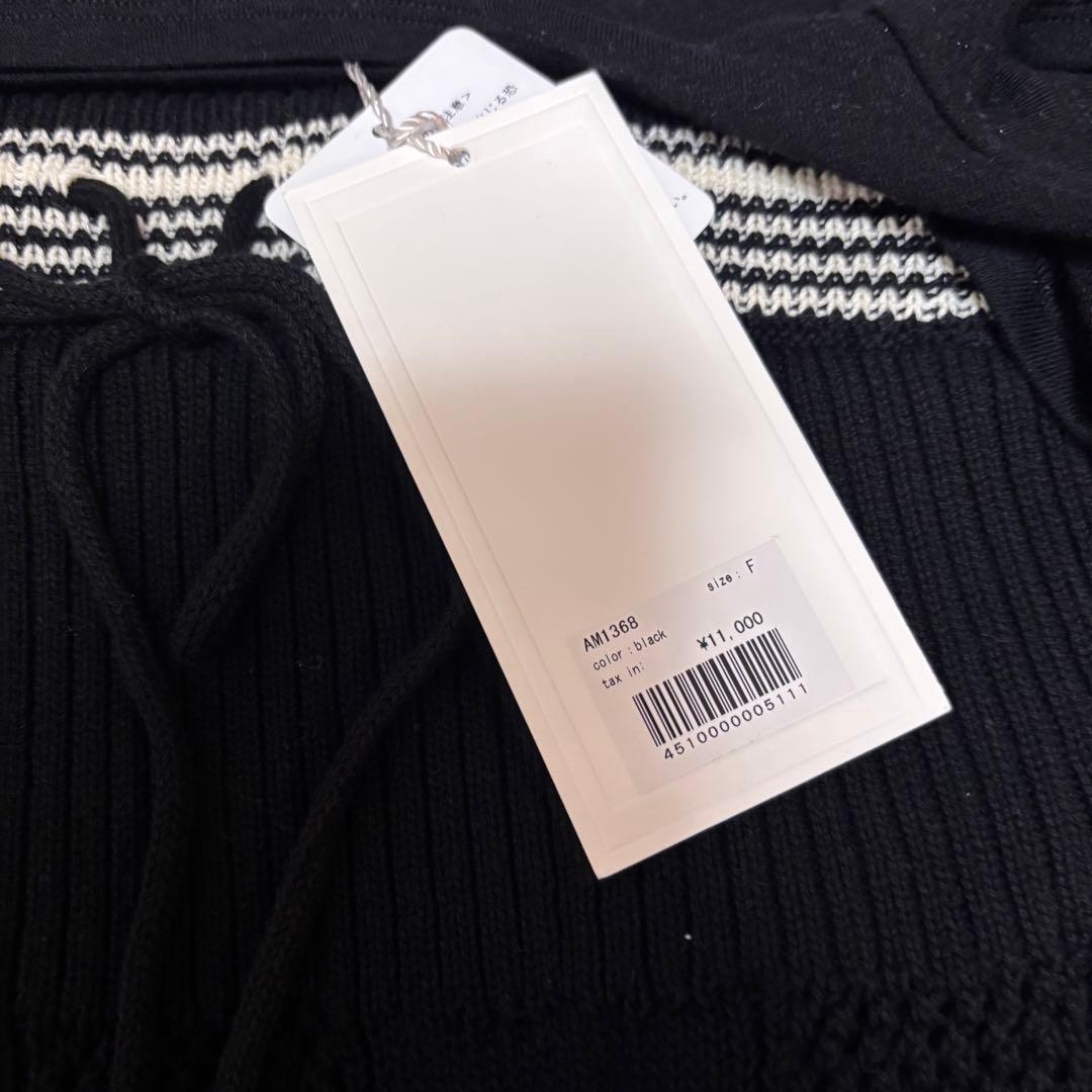 トップス Kitty cable knit tops andmary black