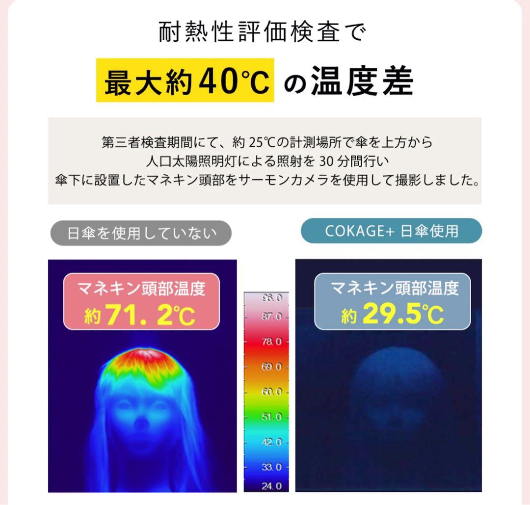 新品★新色★COKAGE+ 55cm 2way折りたたみ日傘東レサマーシールド緑