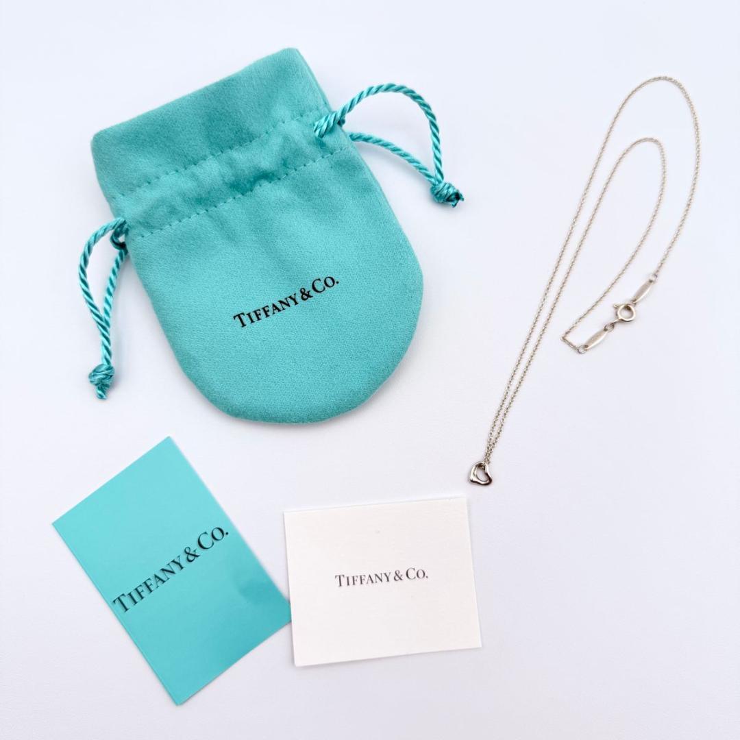 オンライン限定　Tiffany オープンハート　ミニ　7mm シルバーネックレス