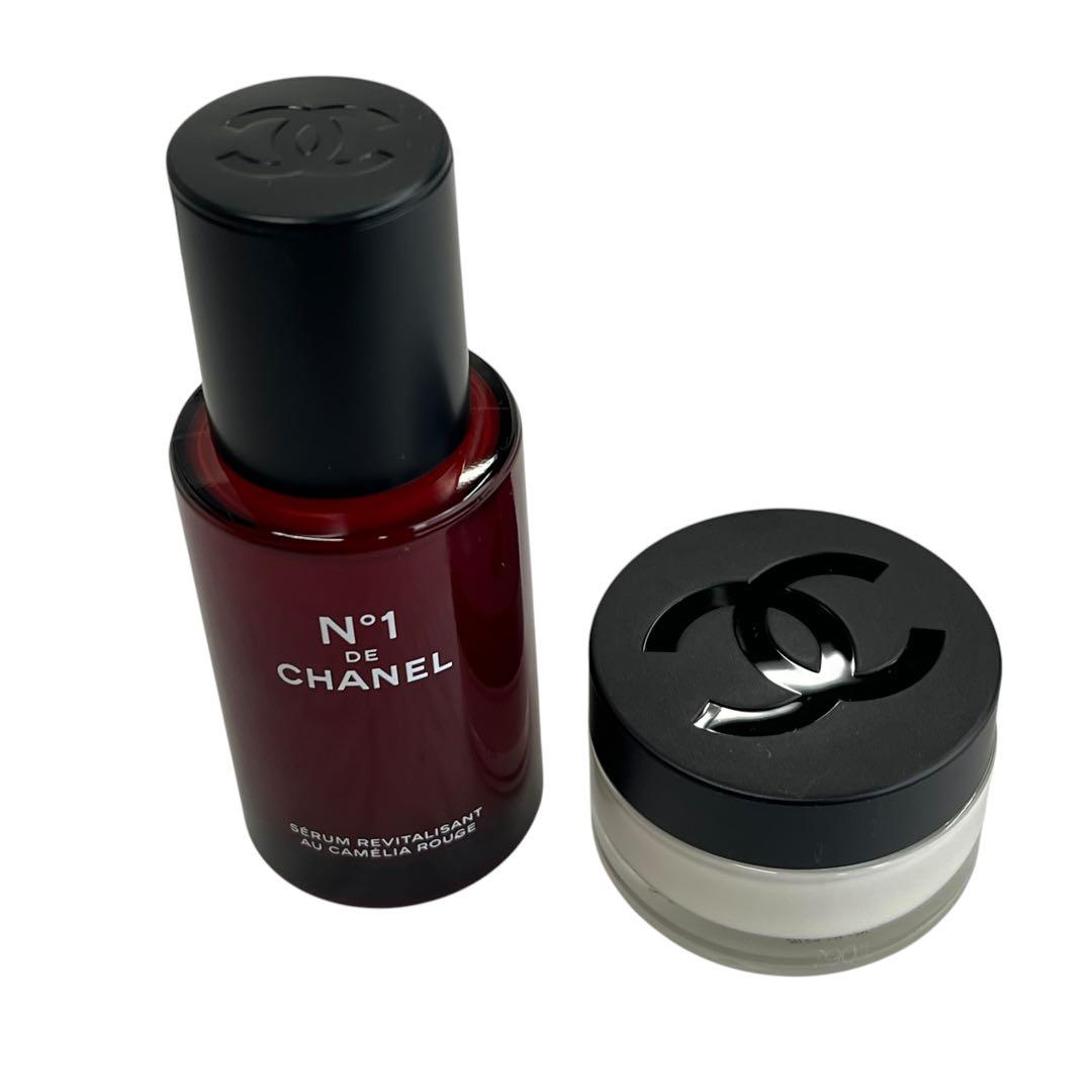 未使用　N°1 ドゥ　シャネル　スキンケア　デュオ　　セラム、クリーム、ポーチ
