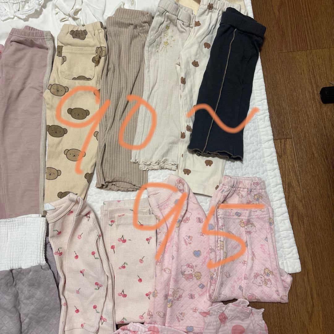 【大量まとめ売り】80-100cm 春夏秋女の子服　ベビー　キッズ 86点