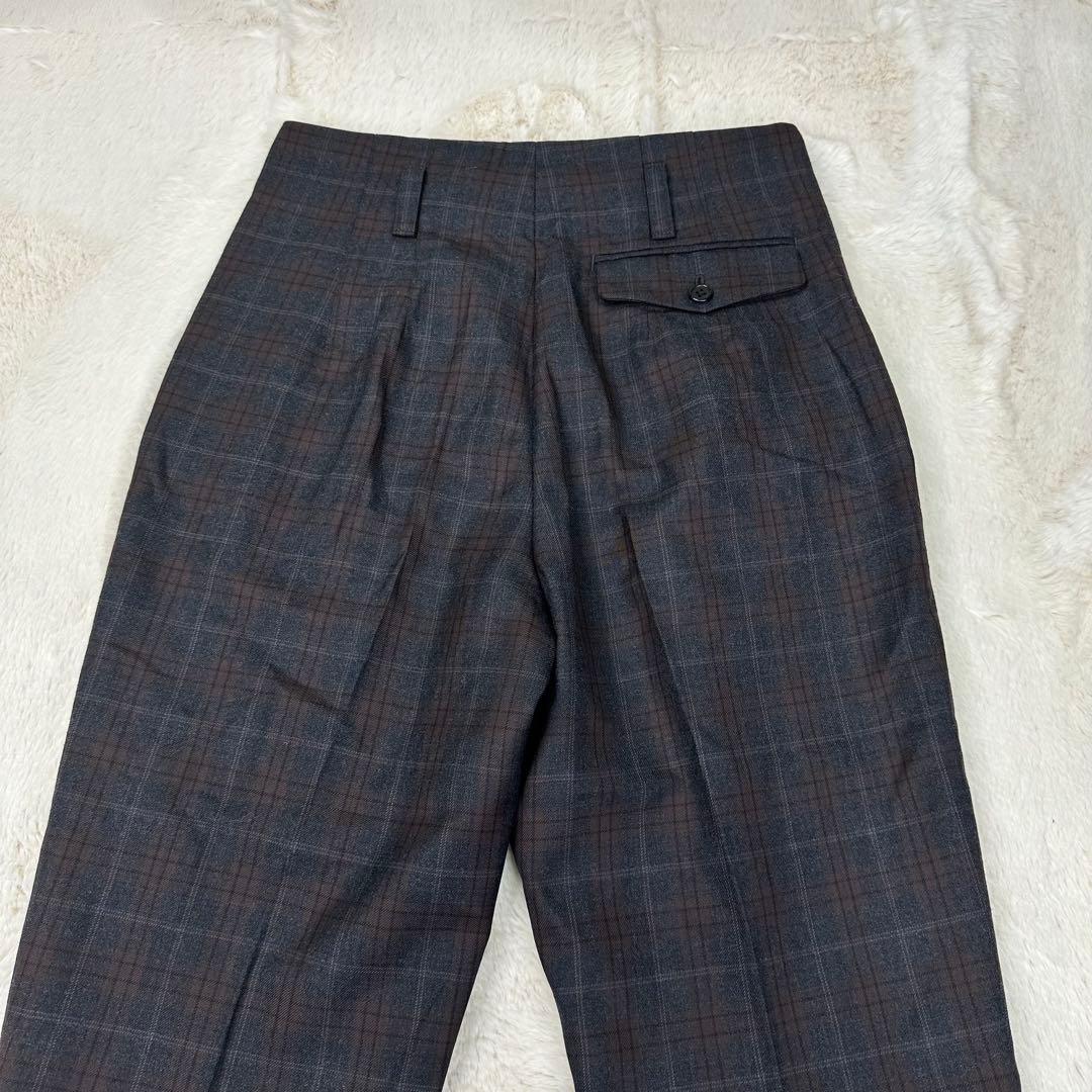 ✨美品✨マーガレットハウエル Lovat社ウールトラウザー チェック Ⅱ M