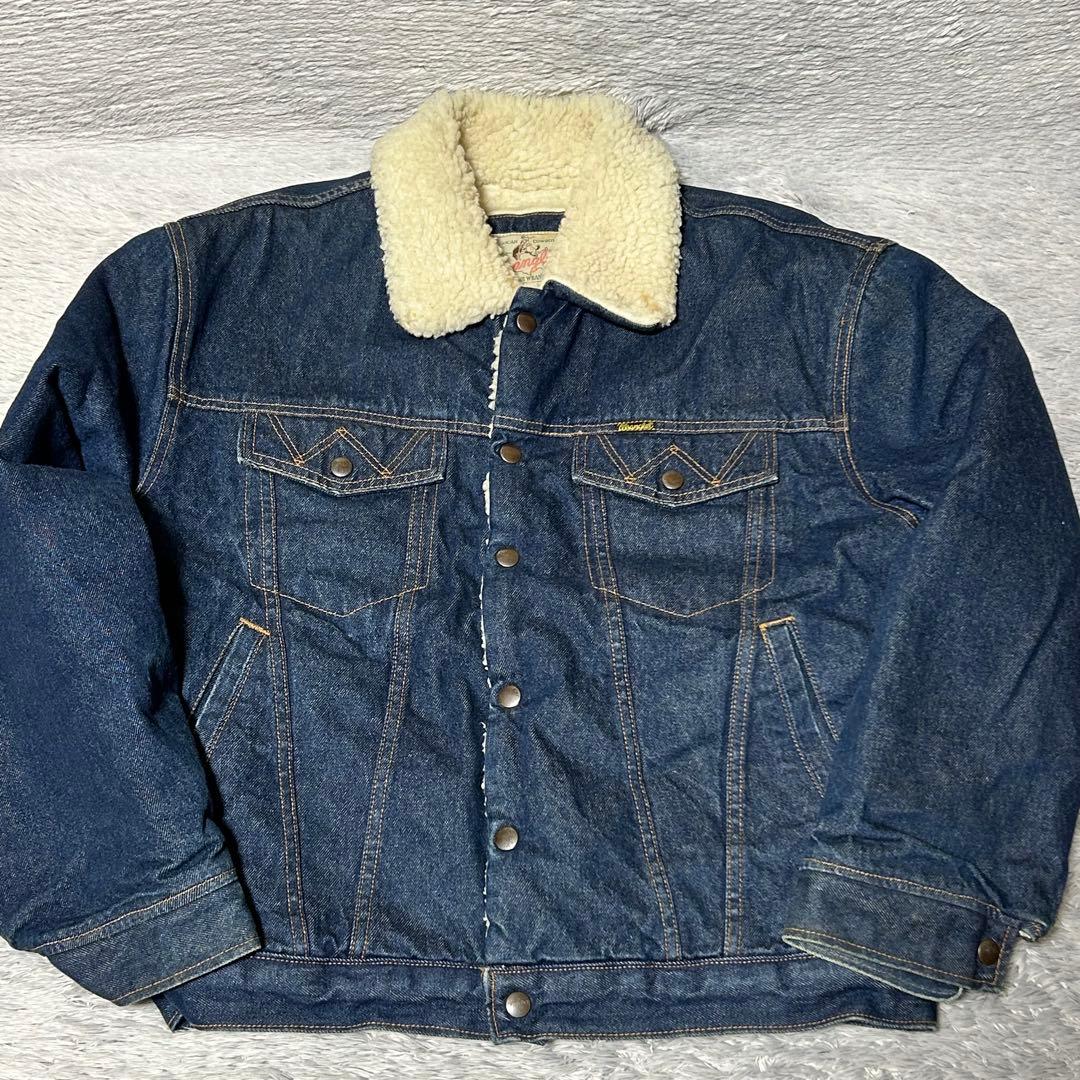 Wrangler ラングラー　デニムボアジャケット　ボアジャン　Mサイズ　日本製