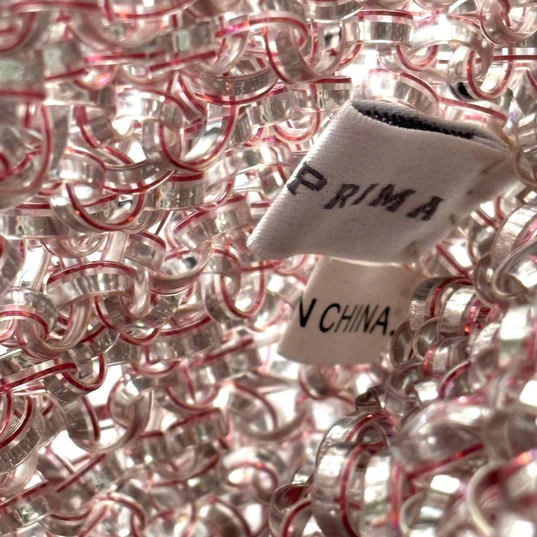 極美品✨アンテプリマ　ミニバッグ　ハンドバッグ　ワイヤーバッグ　ピンク　シルバー