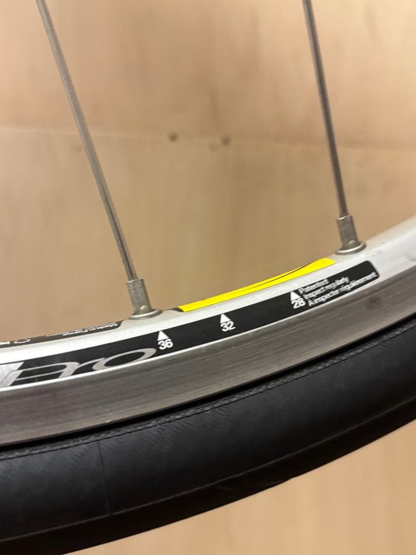 mavic open pro シルバー　36h ピストバイク　ホイールセット